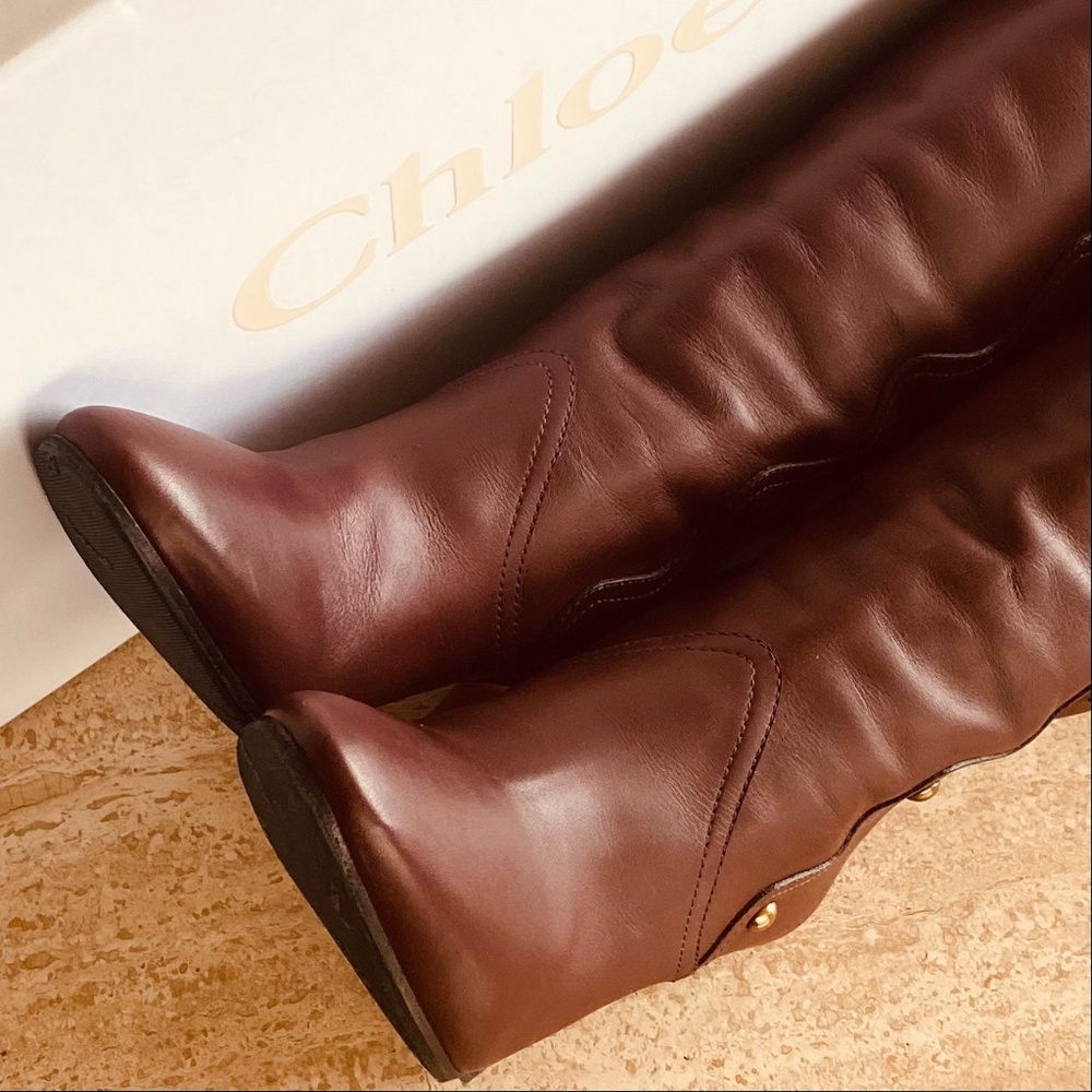 CHLOE - Quaylee over-the-knee boots - Picture 4 of 12